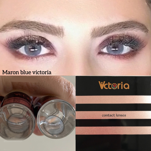 Victoria maroun blue lens