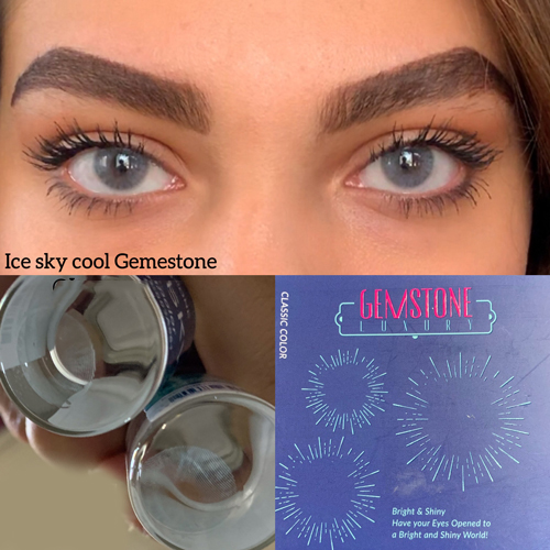 Gemstone cool ice sky lens