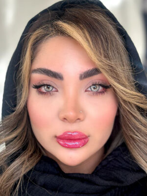 لنز طوسی سبز یونیک نچرال گری