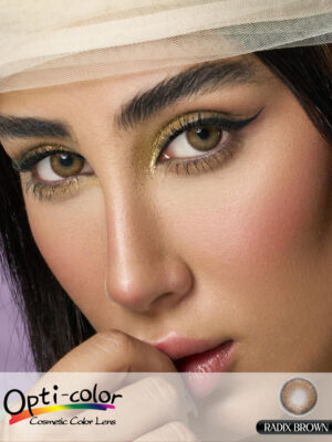 خرید لنز عسلی اُپتی کالر رادیکس براون